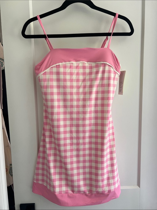 all in motion Dresses & Skirts - all in motion Pink and White Gingham Slip Dress